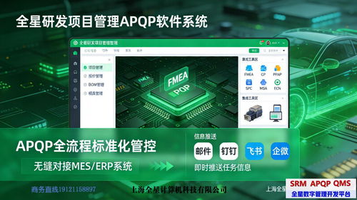 汽车电子研发升级必备 标准化APQP全流程管理——全星研发项目管理APQP软件系统设计与销售