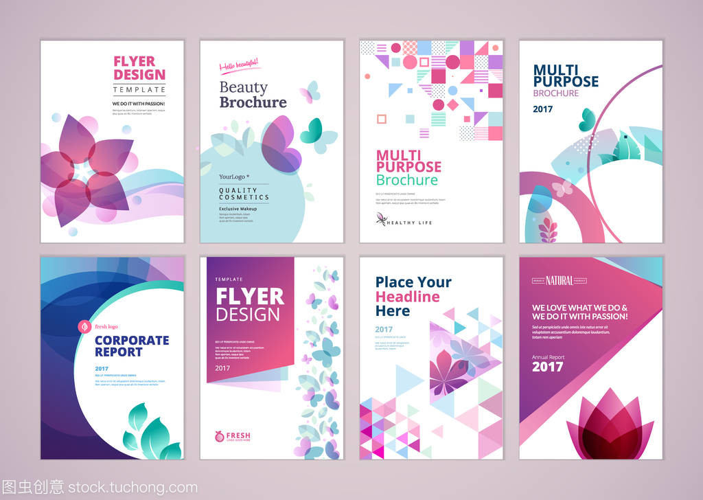 美丽与健康的视觉传达 封面设计与传单布局模板精选